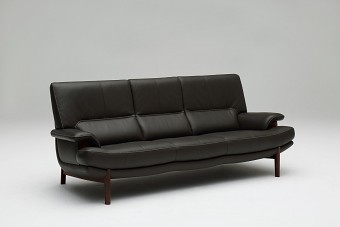 カリモク ソファ カリモク家具（KARIMOKU FURNITURE） カリモク 本革3Pロングソファー