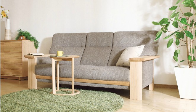 カリモク家具（KARIMOKU FURNITURE） カリモク 本革 2Pロングソファー