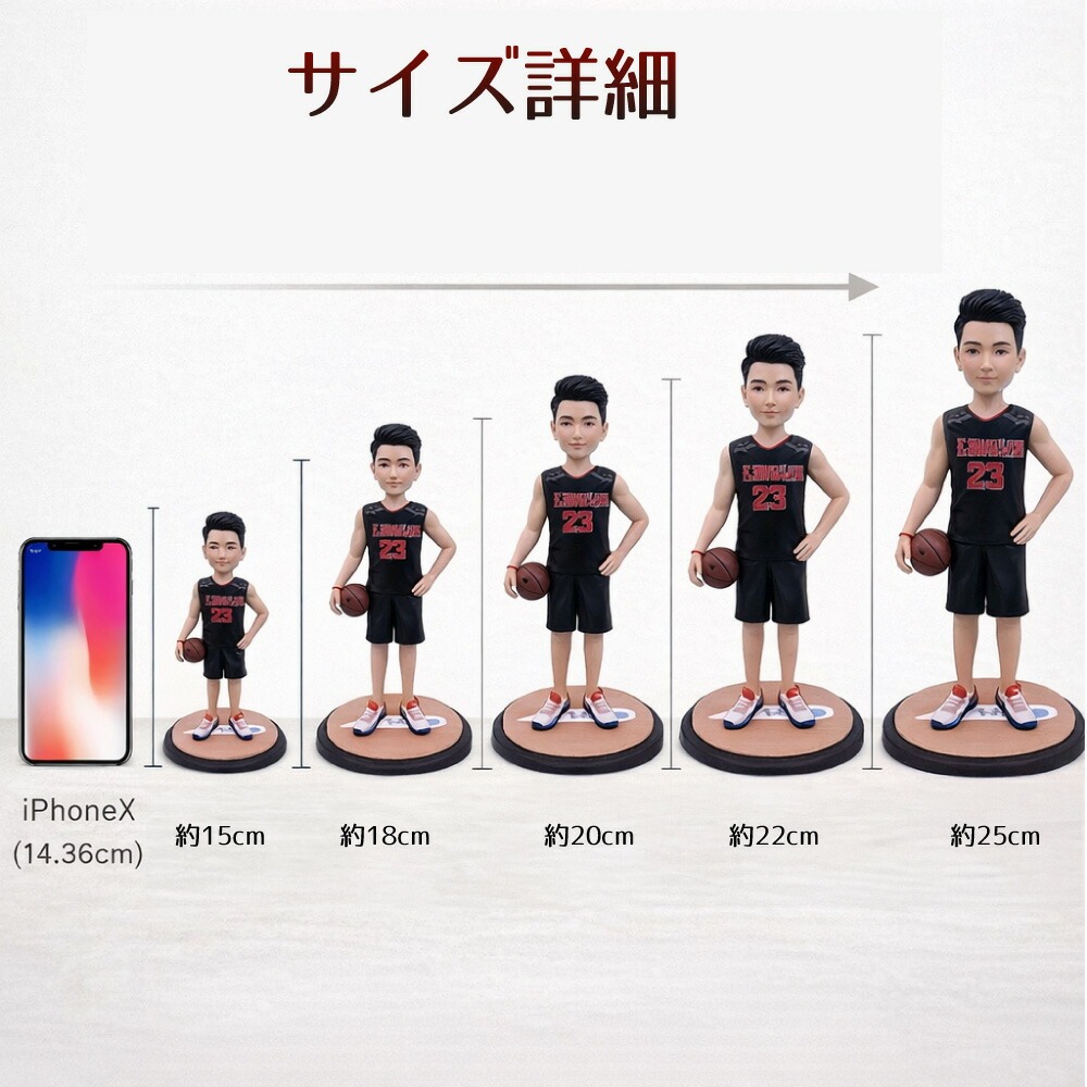似顔絵フィギュア 人形 手作り粘土肖像 誕生日プレゼント 記念日ギフト