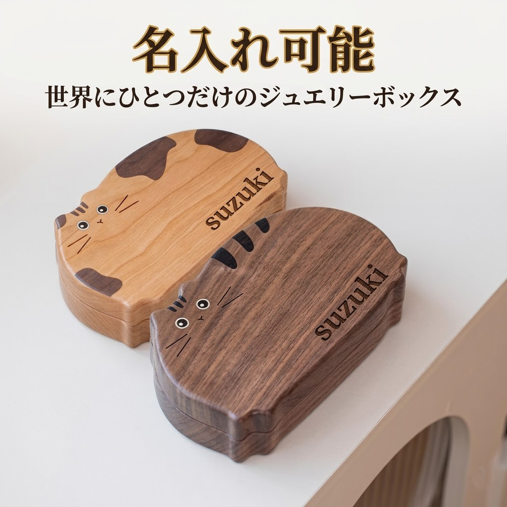 名入れ無料【受注生産品（12営業日以内発送予定）】猫モチーフ