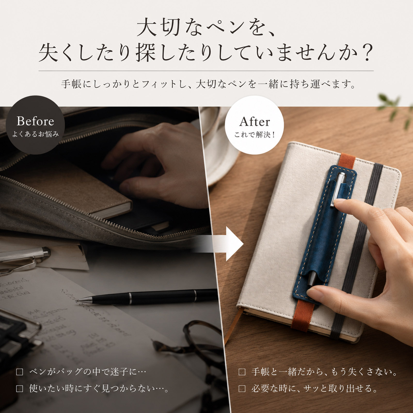名入れ無料 5Colors ペンケース レトロ 本革 フルグレインレザー 牛革