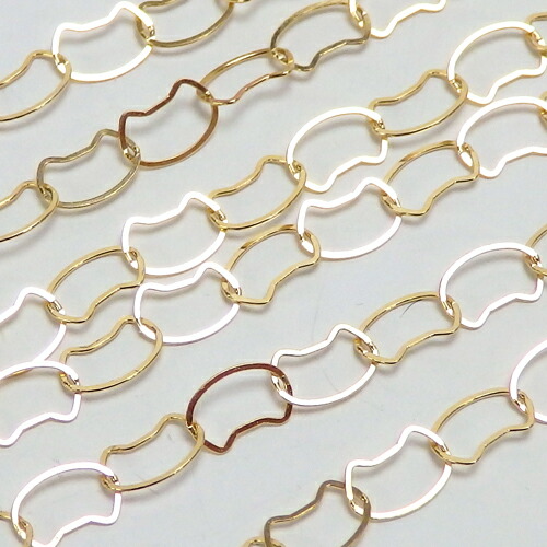 ネックレス K18 18金 猫ちゃん ゴールド チェーン 50cm 猫 ねこ K18YG  