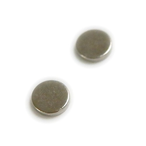 マグネットピアス 金具 マグネット 2個 ネオジウム磁石 5×1mm ×2個 ネオジウムマグネット 丸 マグネットピアス用 マスクピアス用