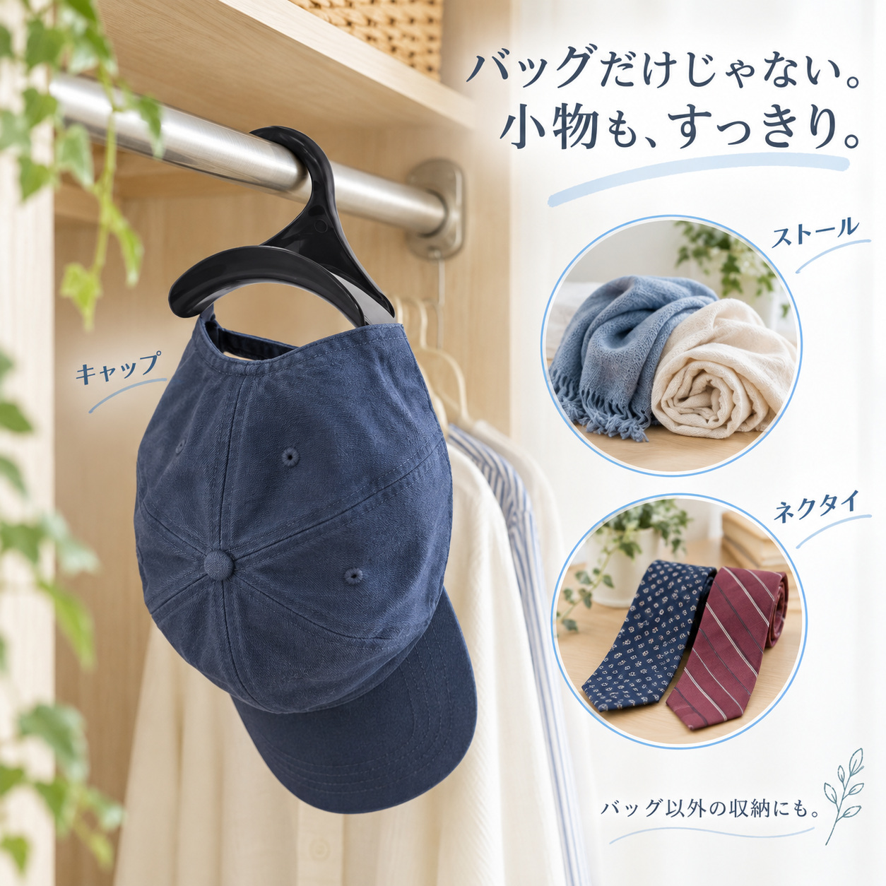キャップ・ストール・ネクタイ