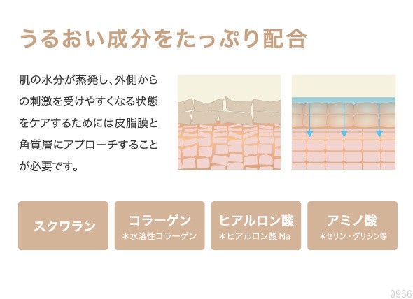 しっかり隠すのに厚塗り感のない透明肌にメイクします。