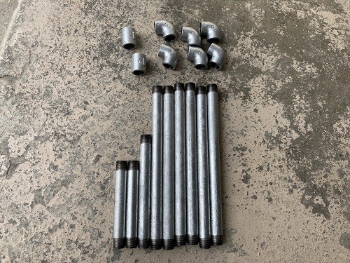 ガス管のDIYキット サイドテーブル脚 必要なパイプなど配管材料が揃っ