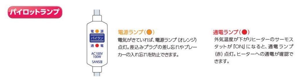 凍結防止ヒーター 10m 鋼管用 200V用レギュラーヒーター L-RHR2-10 ランプ付き 管温感知型 山清電気 :A-1454:よろずや清兵衛ヤフー店  - 通販 - Yahoo!ショッピング