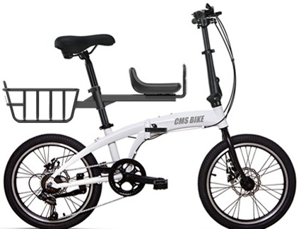 値下げ 折りたたみ自転車　２０インチ　カゴ　新品　白　配達可能 折りたたみ自転車 軽量 安い 20インチ 子乗せ かご付き ホワイト