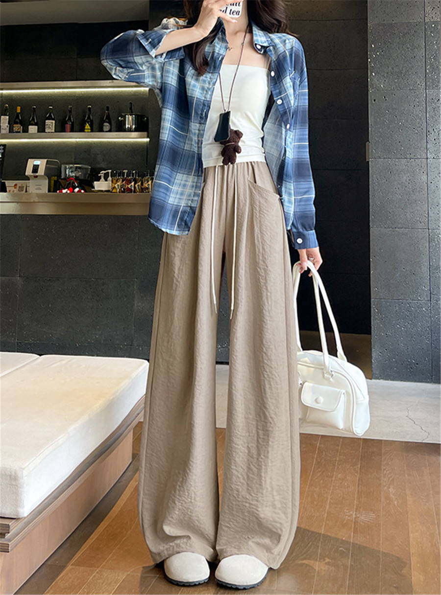 スウェットワイドパンツゆったりカジュアル 天竺/イージースウェットワイドパンツ（スウェットパンツ