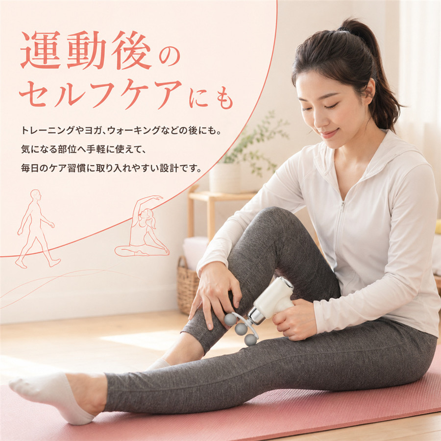敬老の日 筋膜リリース マッサージガン 10種アタッチメント 6段階調節