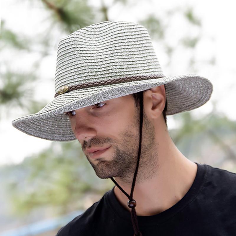 麦わら帽子 帽子 メンズ レディース あご紐付き 中折れ ストローハット UVカット帽子 つば広 熱中症対策 通気性 紳士 涼しい UV対策  :hx22july29ncbm02:吉田商事 通販 