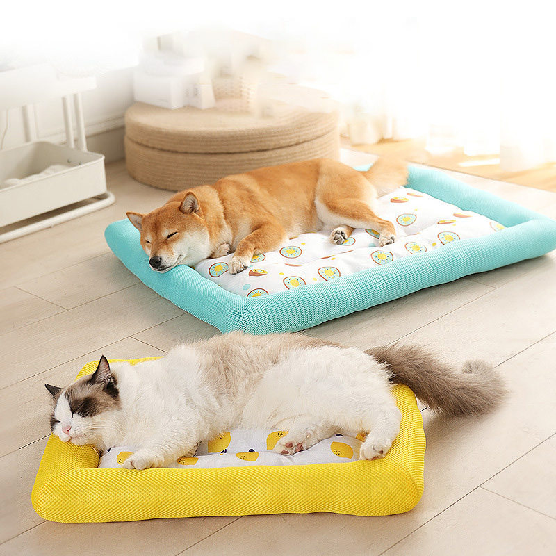 猫ひんやりベッド 夏用 犬クールマット 枕 ネコソファー 涼感 接触冷感