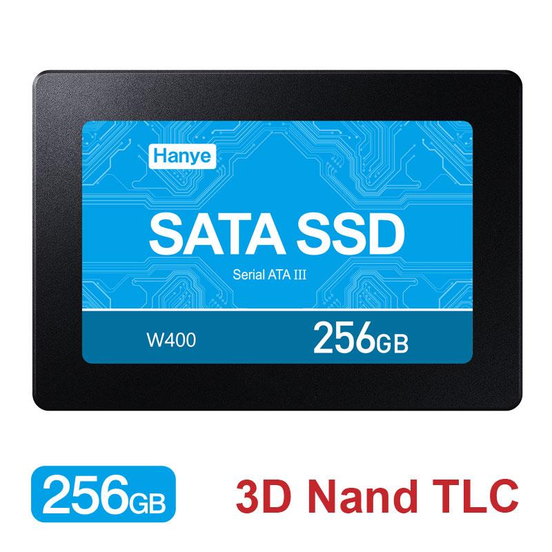 Hanye SSD 256GB  2.5C` 7mm SATAIII 6Gb/s R:520MB/s 3D Nand ϋvTLC A~➑ W400 K㗝Xi 3Nۏ lR|X
