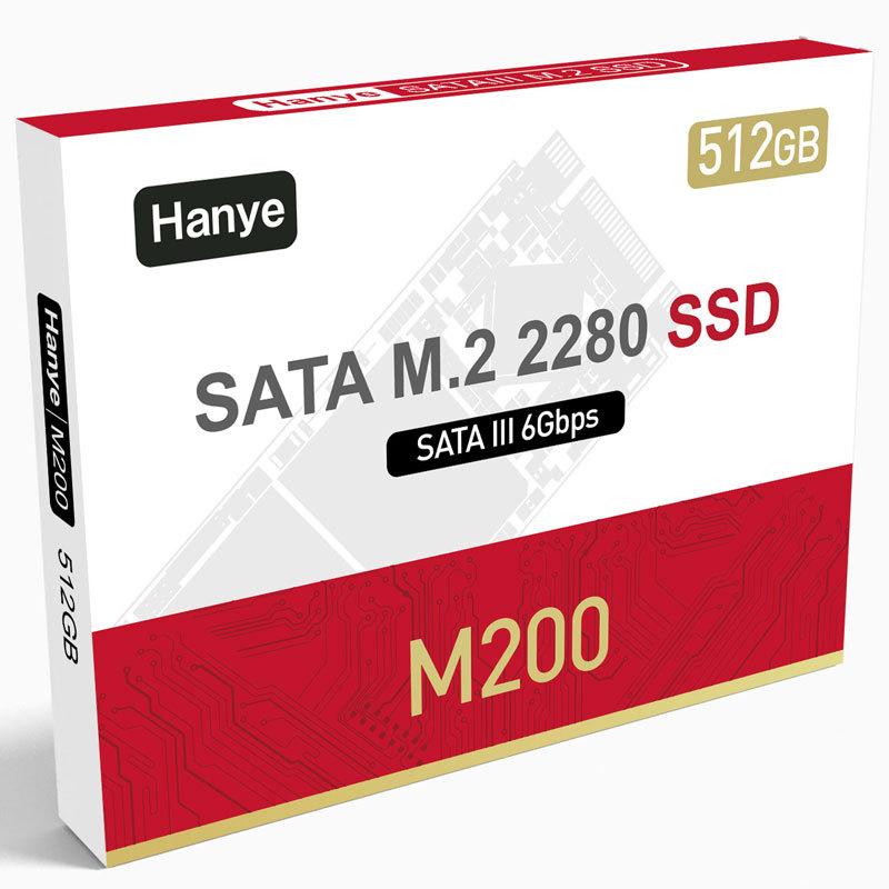 新同 Hanye M200-SC512G 512G SSD SATA M.2 Hanye Hanye SSD 512GB 内蔵 SATA M.2 2280 SATA III 6.0Gb/s 550MB/s