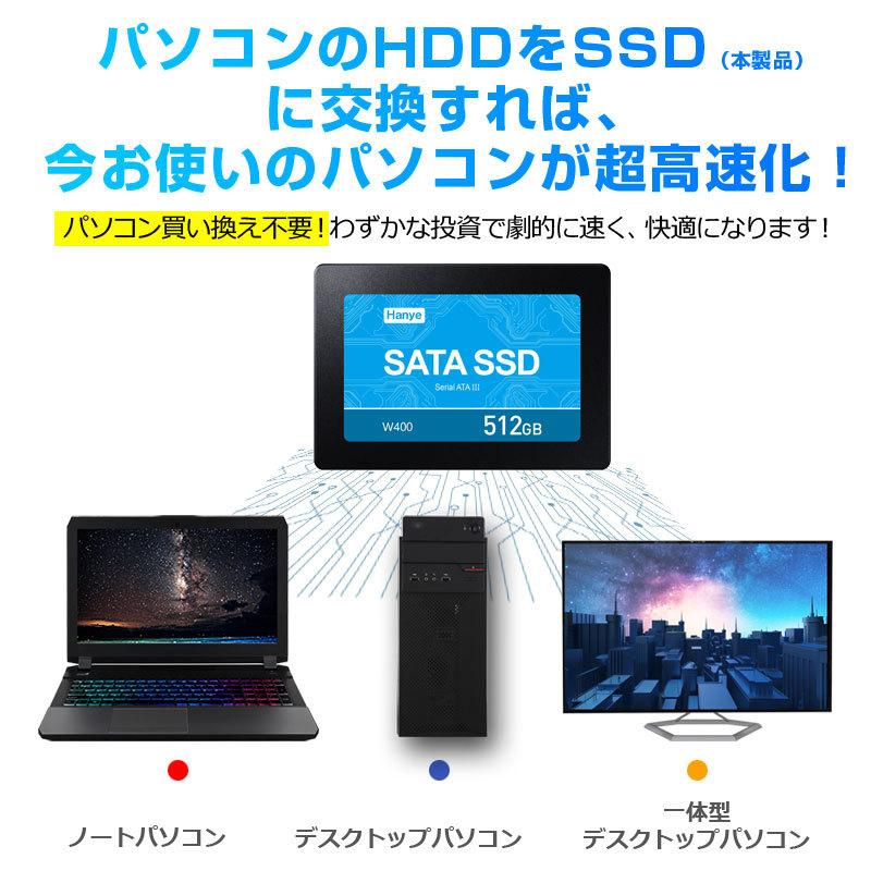 Hanye Hanye製 SSD 512GB 2個セットお買得 内蔵 2.5インチ