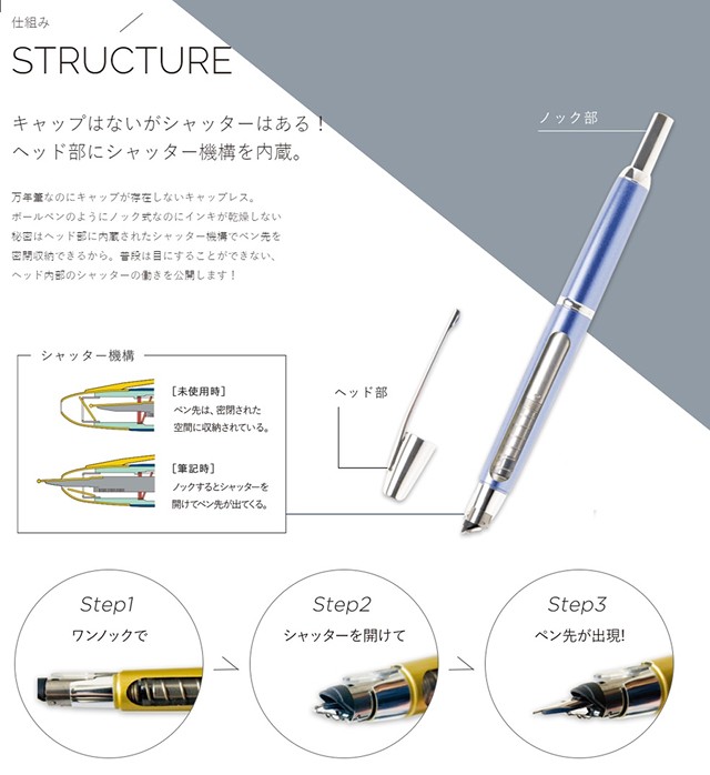 PILOT 万年筆 キャップレス Capless ディープレッド FCN-1MR-DR ペン種：各種《F(細字)・M(中字)》名入れ :PILOT- FCN-1MR-DR:吉野屋商店 - 通販 - Yahoo!ショッピング