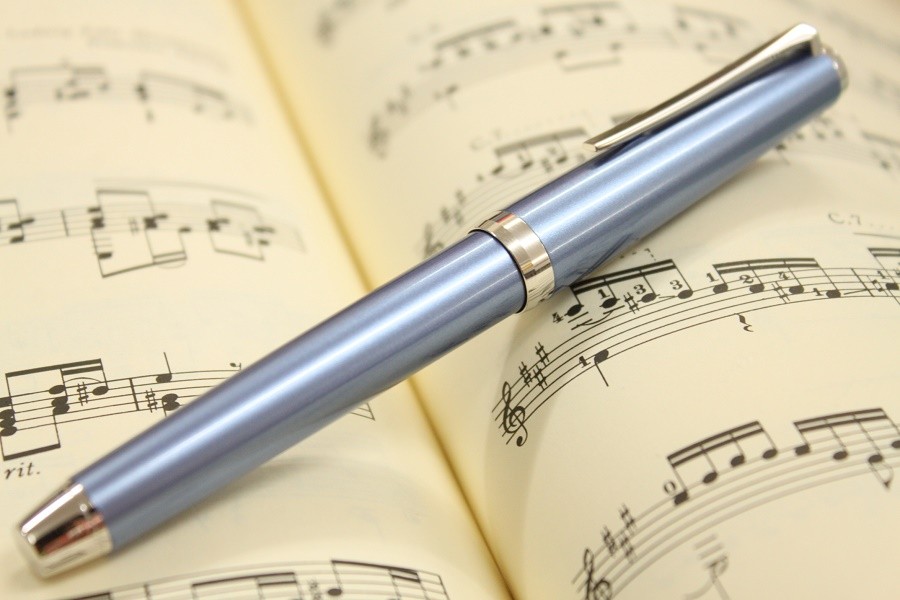 PILOT（パイロット） 万年筆 エラボー ELABO 黄銅(真鍮) ライトブルー