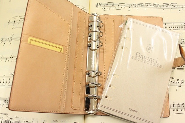 Davinci GRANDE Earth Leather 聖書サイズシステム手帳 DB1312C 本革