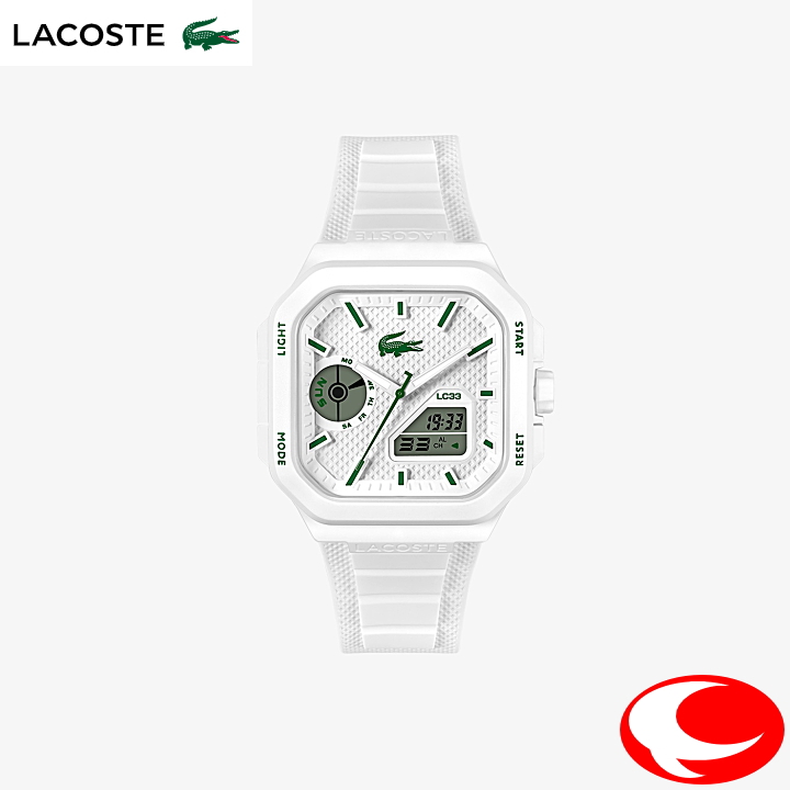 LACOSTE（ラコステ） あすつく スクエア 腕時計 LC33 SQUARE ホワイト 