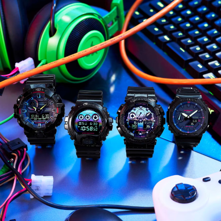 CASIO カシオ G-SHOCK 電波ソーラー 腕時計 三つ目モデル G-SHOCK あすつく カシオ CASIO DW-6900RGB-1JF メンズ 腕時計