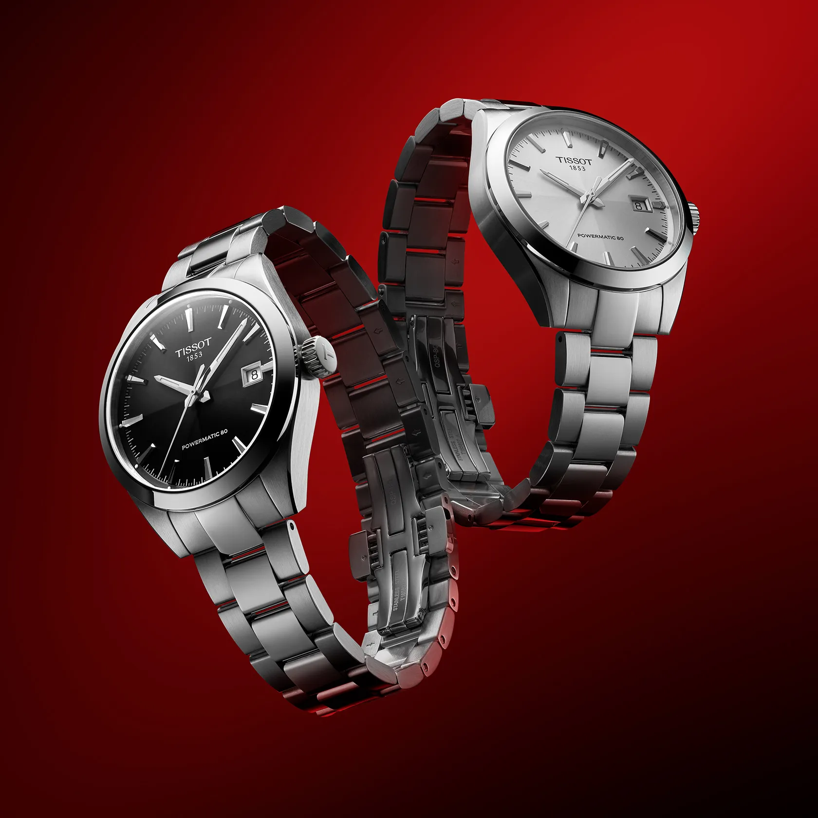 TISSOT ティソ ジェントルマン POWERMATIC 80 ブラック文字盤 TISSOT（ティソ） Gentleman ジェントルマン 38mm T165.807.11.051.00