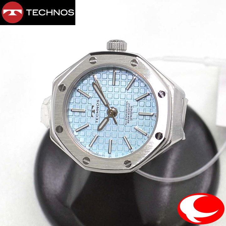 テクノス (TECHNOS) リングウォッチ アイスブルー T9C50SI 3気圧防水