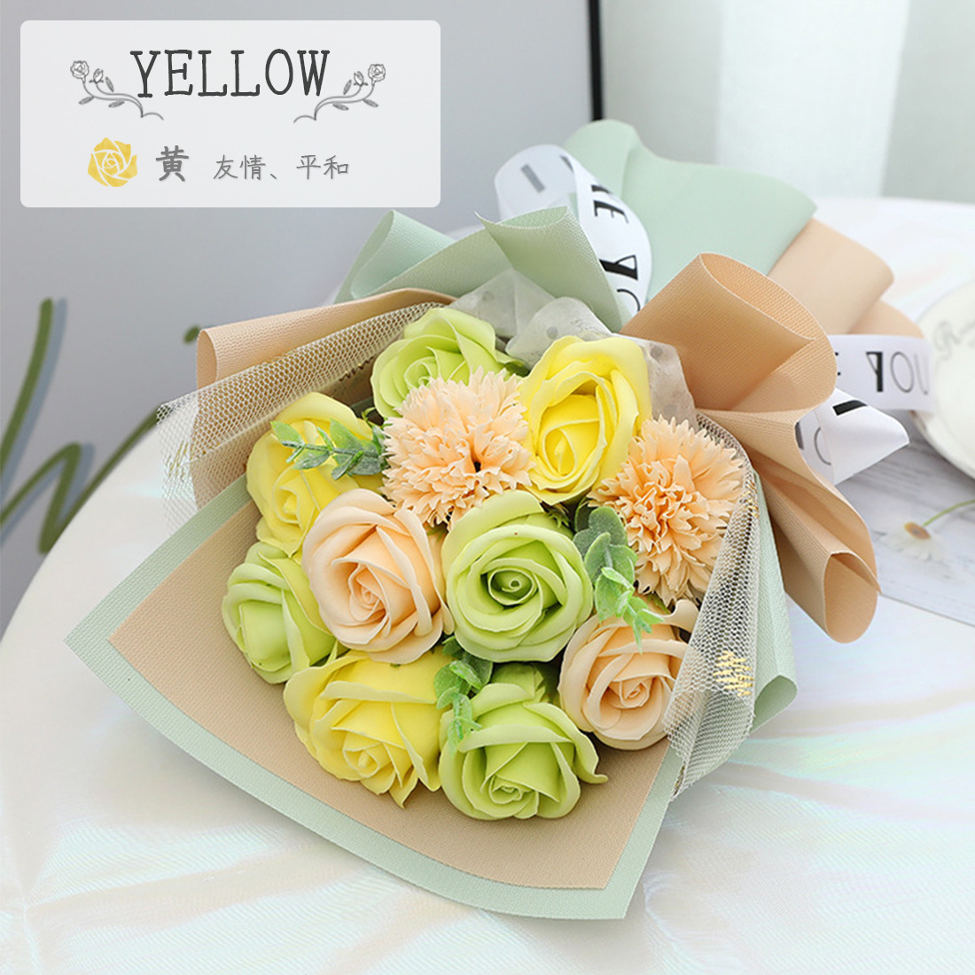ソープフラワー 母の日 11本 プレゼント 花束 薔薇