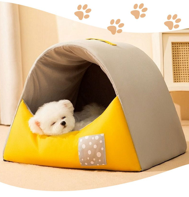 ペットハウス ベッド テント 小屋 ホーム リムーバブル 洗える 犬 猫 ペL ペットベッド 犬 猫 ドームハウス ドーム型 ペットテント 冬 暖かい