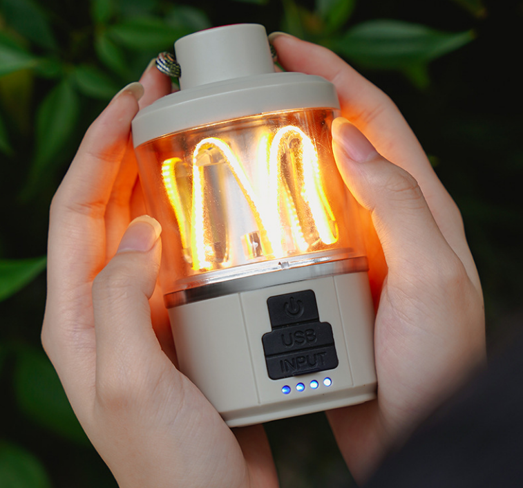 充電式 LED ランタン 無級調光 3段調色 高輝度 防災 ライト 1台4役