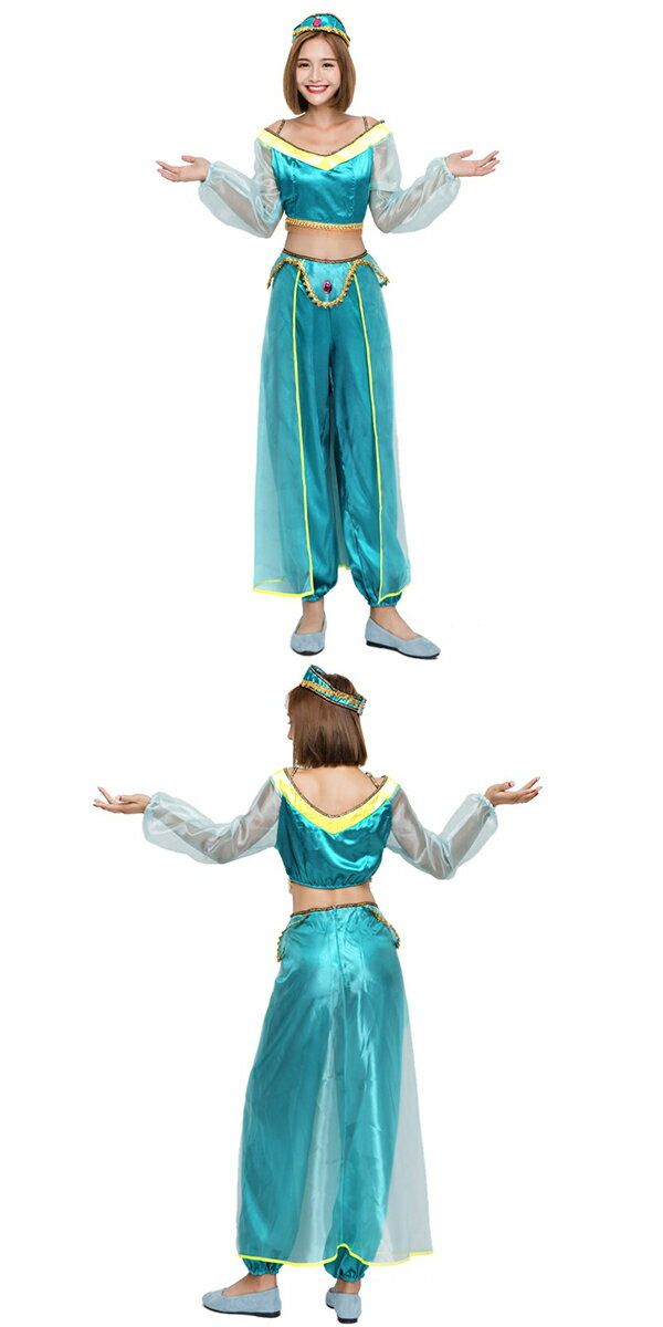 ジャスミン コスプレ 3点セット ハロウィン衣装 コスプレ衣装
