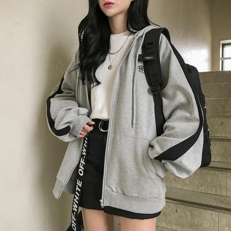 女性のカジュアルな特大パーカー 韓国のファッション エレガントなジャケット 暖かい長袖のトップス 厚いコート 秋冬 2023 秋新作 パーカー 韓国ファッション トップス レディース