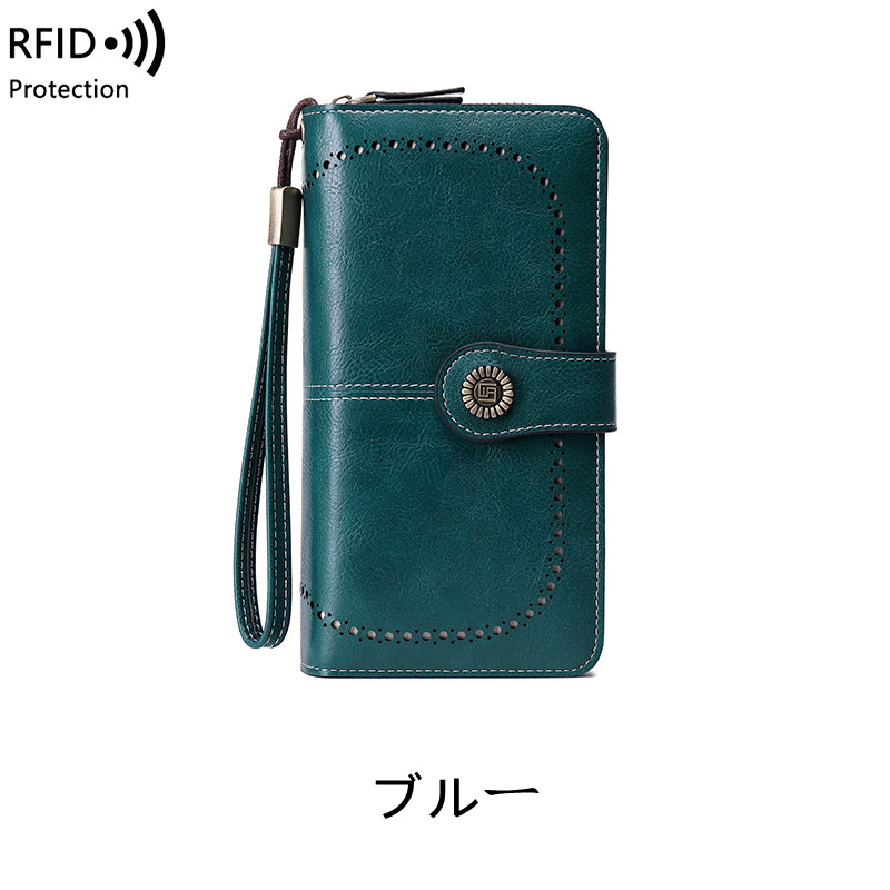 2024新入荷財布カードケース 長財布 レディース大容量 大きく開く 多機能 スキミング防止 財布 おしゃれ クレジットカード 磁気防止 RFID｜yosikawa｜02