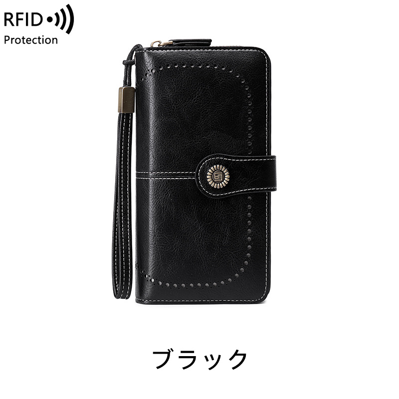 2024新入荷財布カードケース 長財布 レディース大容量 大きく開く 多機能 スキミング防止 財布 おしゃれ クレジットカード 磁気防止 RFID｜yosikawa｜03