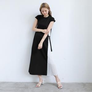 レディース Tシャツワンピース　韓国ファッション 　半袖ワンピース　ｔシャツ　リネンワンピース