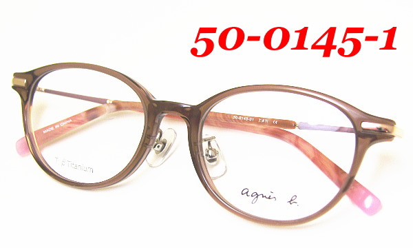 agnes b. アニエス・ベー 眼鏡 メガネ フレーム 50-0145-1 agnes b.（アニエスベー） メガネフレーム agnis b. 50-0145 COL-1