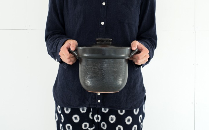 土鍋 炊飯 信楽焼 いっぺん食べとくれ4合炊き 炊飯土鍋直火専用日本製