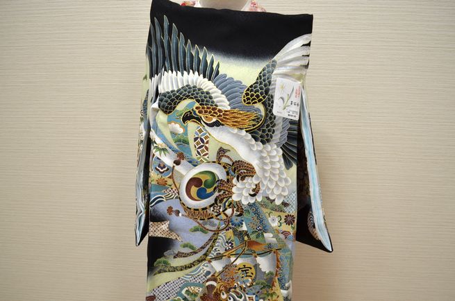【美品】逸品　高級刺繍　正絹　初着　宝船 yosooikan-toyosaki_om-m-121