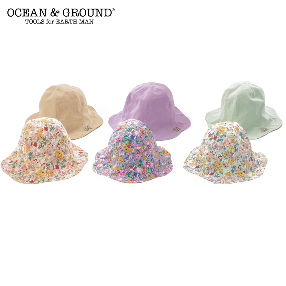 ベビー 帽子 ベビーリバーシブルチューリップHAT UV加工 撥水加工 子供 