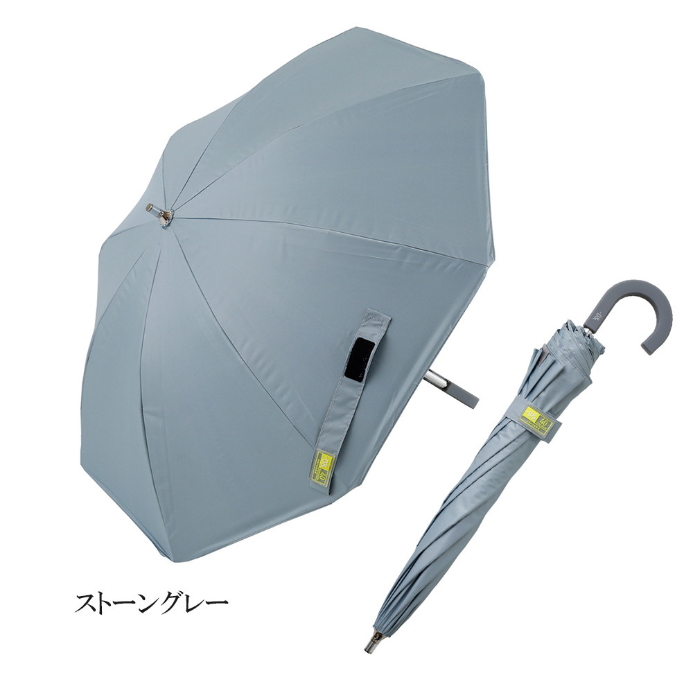 長傘 晴雨兼用 ワンマイル 40cm ミニパラソル 軽量 簡単 丈夫 雨 安全