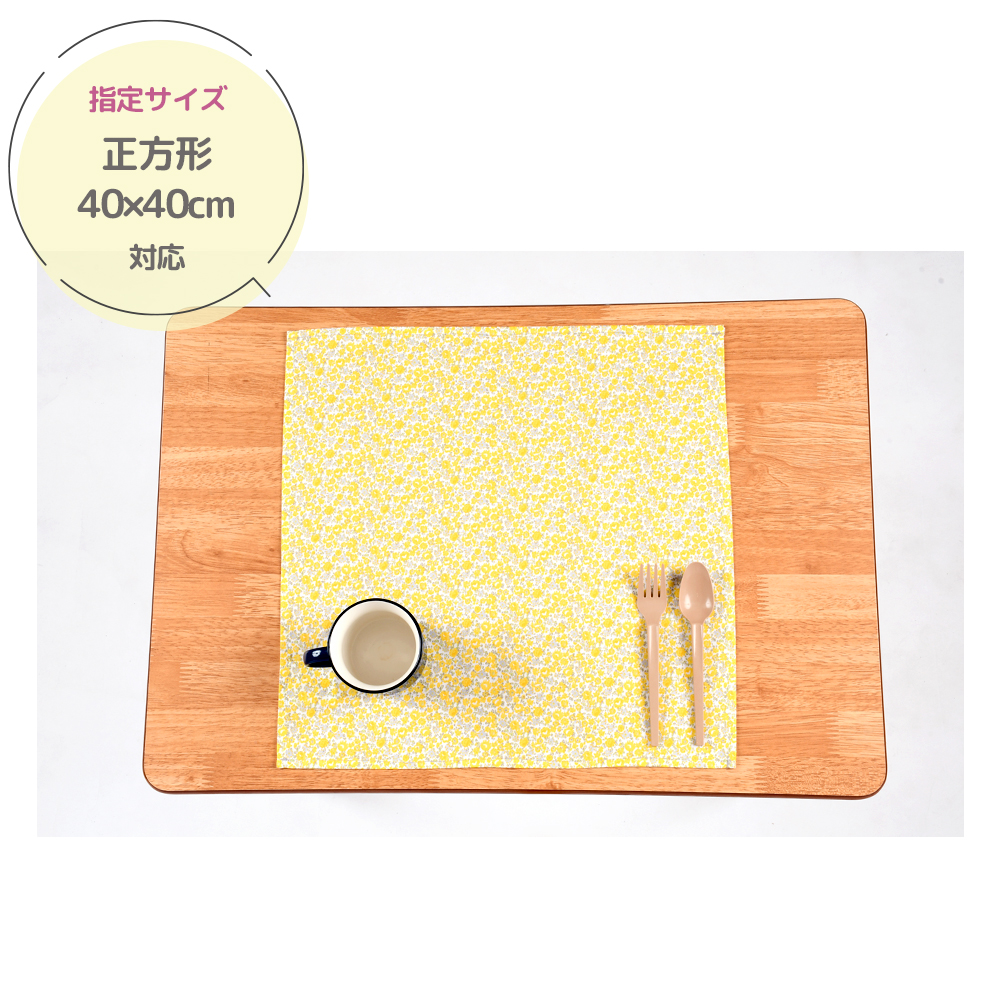 ランチョンマット 大判 防汚加工 長方形35×25 正方形40×40 小学校