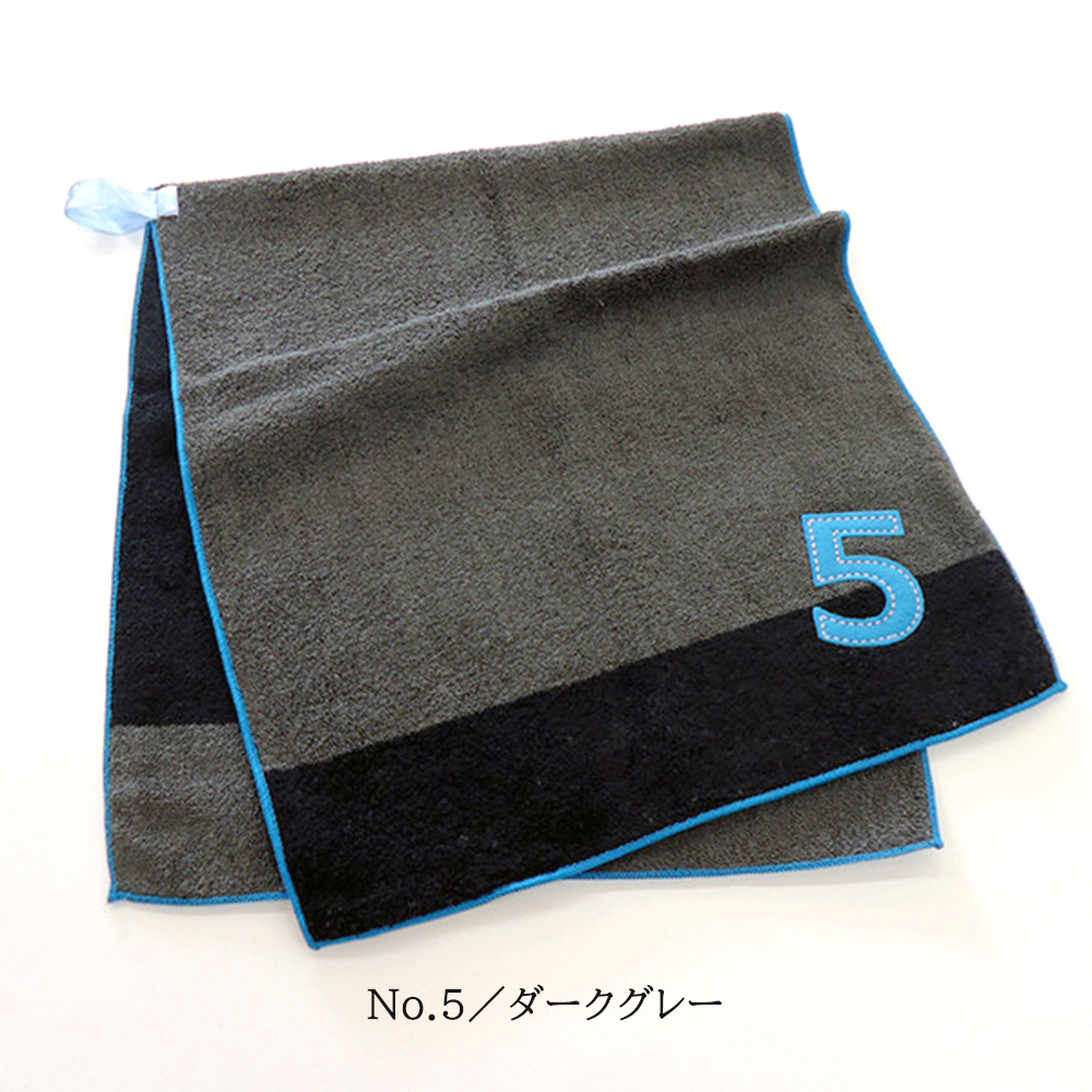 mama&me キッズフェイスタオル NUMBER-COLOR 日本製 今治産 ループ付き