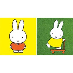 Miffy 洗える 東リ タイルカーペット (R) 約40×40cm