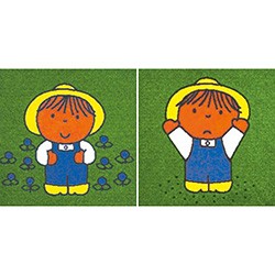 Miffy 洗える 東リ タイルカーペット (R) 約40×40cm