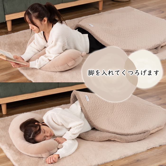 クッション サンドクッション 中に入れる 大型座布団 円形 100cm