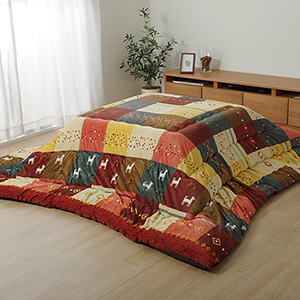 イケヒコ こたつ掛け布団 厚掛け 北欧調 マイクロファイバー 保温性