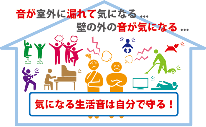 気になる生活音は自分で守る！