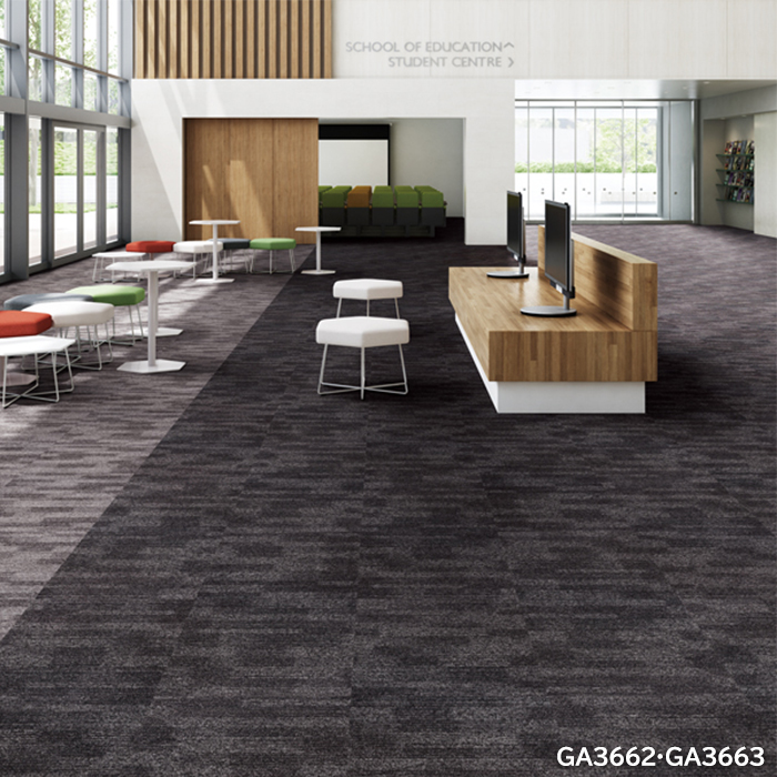 東リ（TOLI） タイルカーペット 50×50 カーペット マット 防炎 防汚 撥