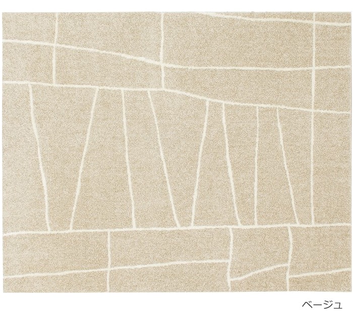 日本製ラグマット prevell プレーベル ジオーニ 約 190×190cm 北欧 おしゃれ ライン デザインラグ 裏面不織布 ホットカーペット対応 ラグ カーペット 絨毯｜youai｜06