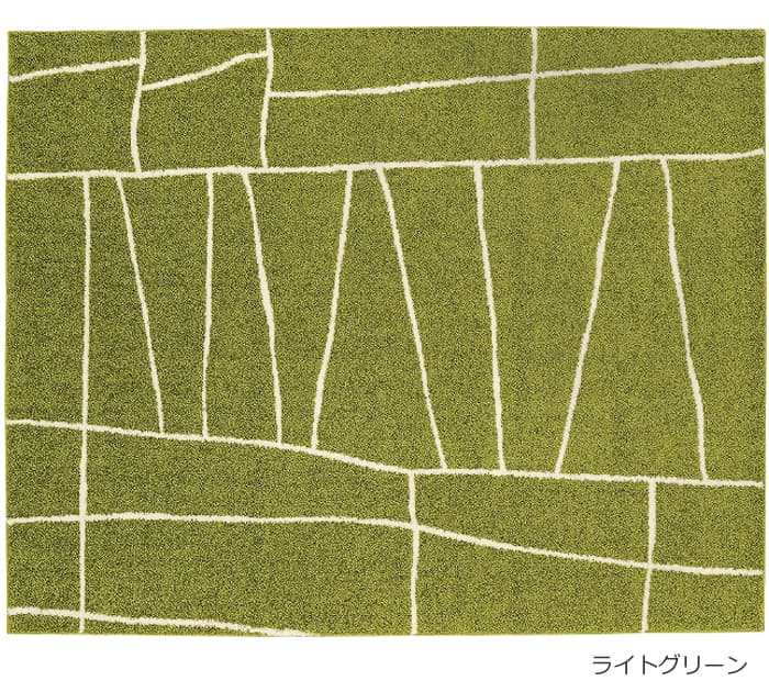 日本製ラグマット prevell プレーベル ジオーニ 約 190×190cm 北欧 おしゃれ ライン デザインラグ 裏面不織布 ホットカーペット対応 ラグ カーペット 絨毯｜youai｜08