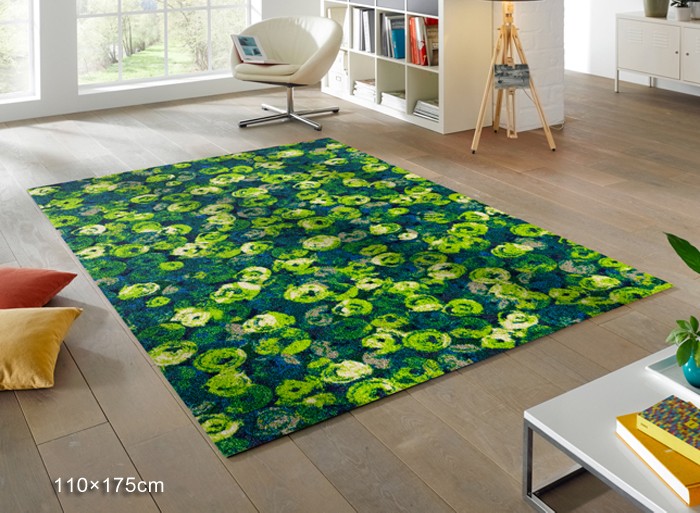 ラグマット ラグ 玄関マット約70×120cm Punilla green K015E (R) wash+